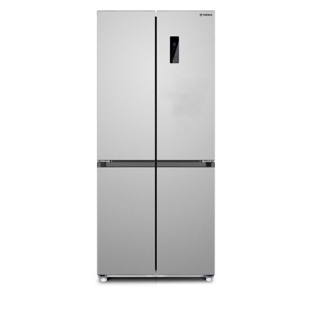 Teknix TMD4801803S American 4 Door Side By Side Fridge Freezer - Silver
