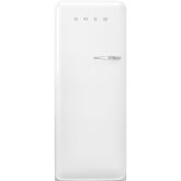 Smeg FAB28LWH5UK 60cm 50s Style Left Hand Hinge Fridge with Icebox, White