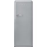 Smeg FAB28RSV5 60cm 50s Style Right Hand Hinged Fridge with Icebox, Silver