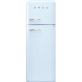 Smeg FAB30RPB5UK 60cm 50s Style Right Hand Hinge Freezer over Fridge, Pastel