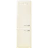 Smeg FAB32LCR5UK 60cm 50s Style Left Hand Hinge Fridge over Freezer, Cream