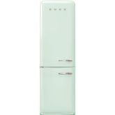 Smeg FAB32LPG5UK 60cm 50s Style Left Hand Hinge Fridge over Freezer, Pastel