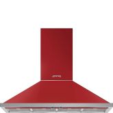 Smeg KPF12RD 120cm Portofino Chimney Hood, Red