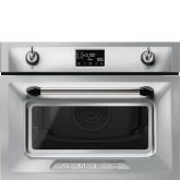 Smeg SO4902M1X 45cm Victoria Combi Microwave, Stainless Steel