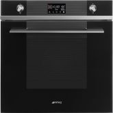 Smeg SO6102M2N 60cm Linea Speedwave XL Combi Microwave, Black Glass