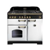 Rangemaster CDL100DFFWH/B 100cm Dual Fuel Range Cooker