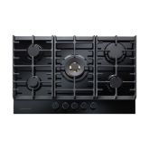 Rangemaster Eclipse ECL75HPNGFBL/BL 75cm 5 Zone Gas on Glass Hob
