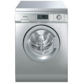 Smeg WDF147X-2 60cm 7kg Freestanding Washer Dryer, Stainless Steel