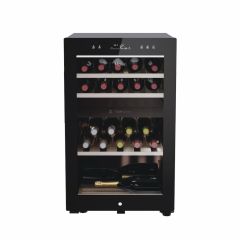 Haier HWS42GDAU1 42 Bottle Dual Zone Wine Cooler - Black