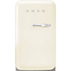 Smeg FAB5LCR5 40cm Small 50s Style Left Hand Hinged Minibar, Cream