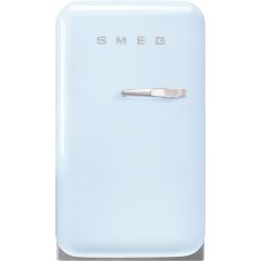 Smeg FAB5LPB5 40cm 50s Style Small Left Hand Hinge Minibar, Pastel Blue